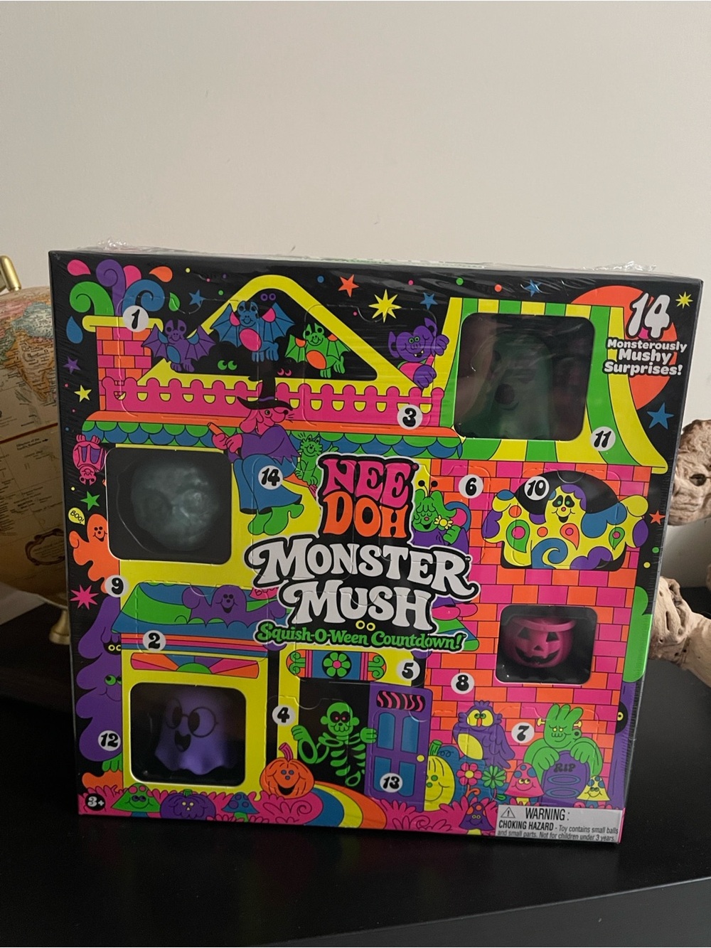 Viral Authentic NeeDoh Monster Mush Squish-O-Ween Countdown Calendar 🧡👻💚🎃💜